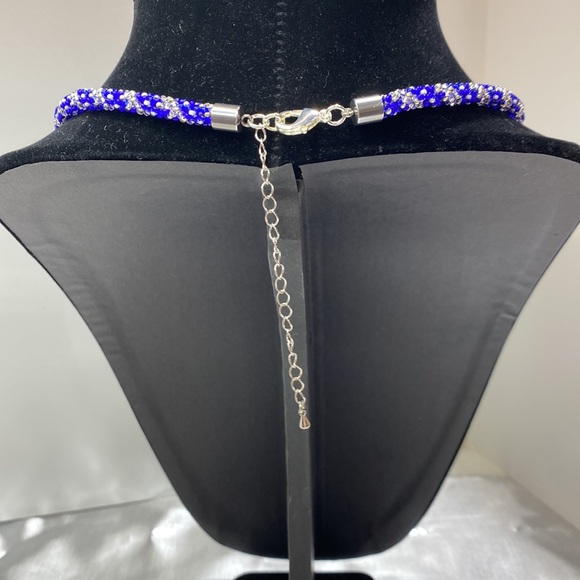 NEW!! OUR FRENCH BLUE NECKLACE, BRACELET, EARRING SET by Jewelry From the Heart - Picture 7 of 10